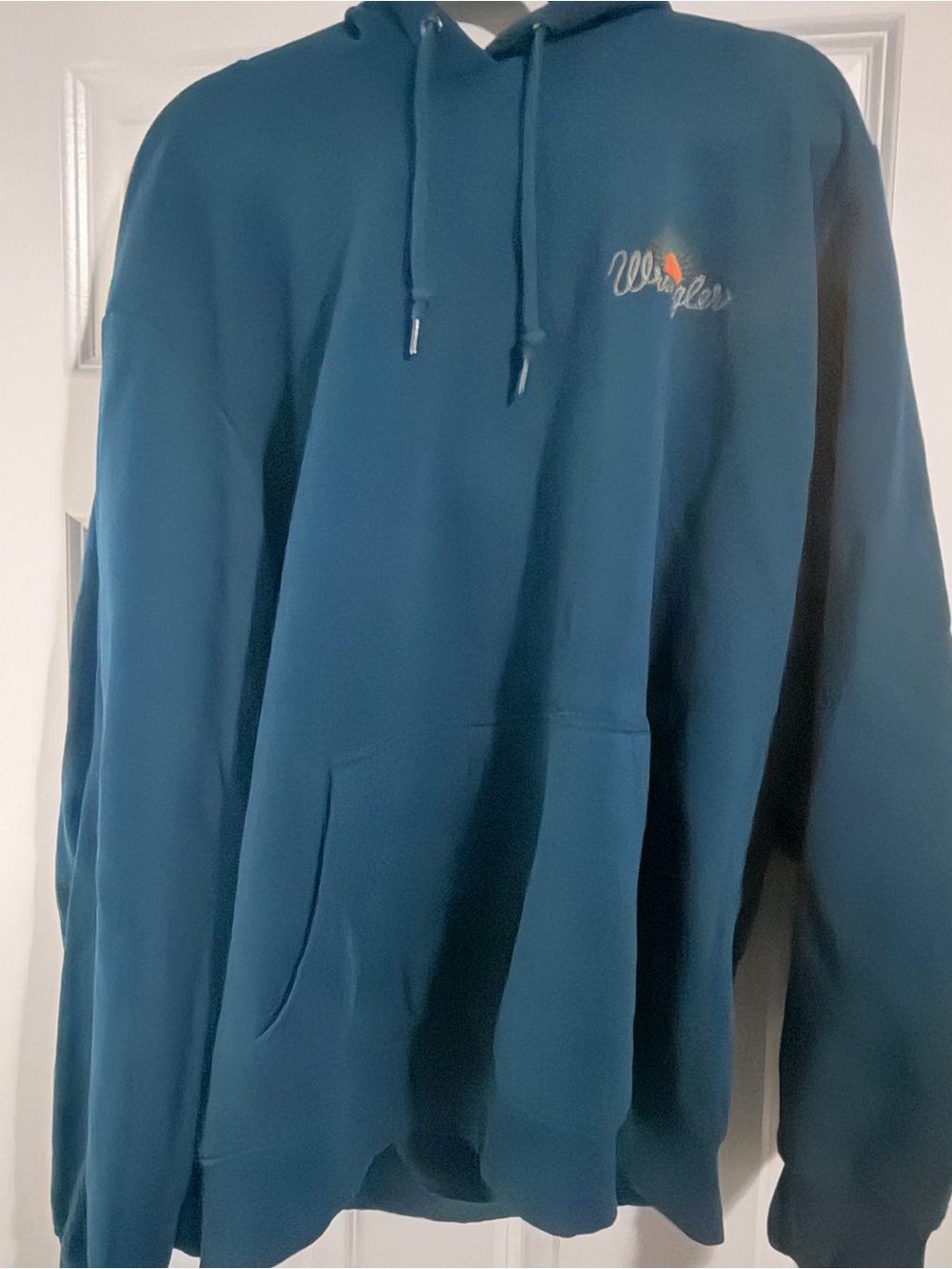 Wrangler Teal Blue Pullover Hoodie